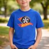 a Camiseta Azul Infantil Unissex Hot Wheels mlr