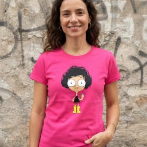 a Camiseta Rosa Feminina Baby Look Irmão Do Jorel mlc