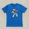 Camiseta Azul Manga Curta Adulto Unissex Roxa Buzz Lightyear Toy Story mlc