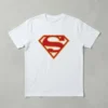 Camiseta Branca Baby Look Feminina Supergirl mlc