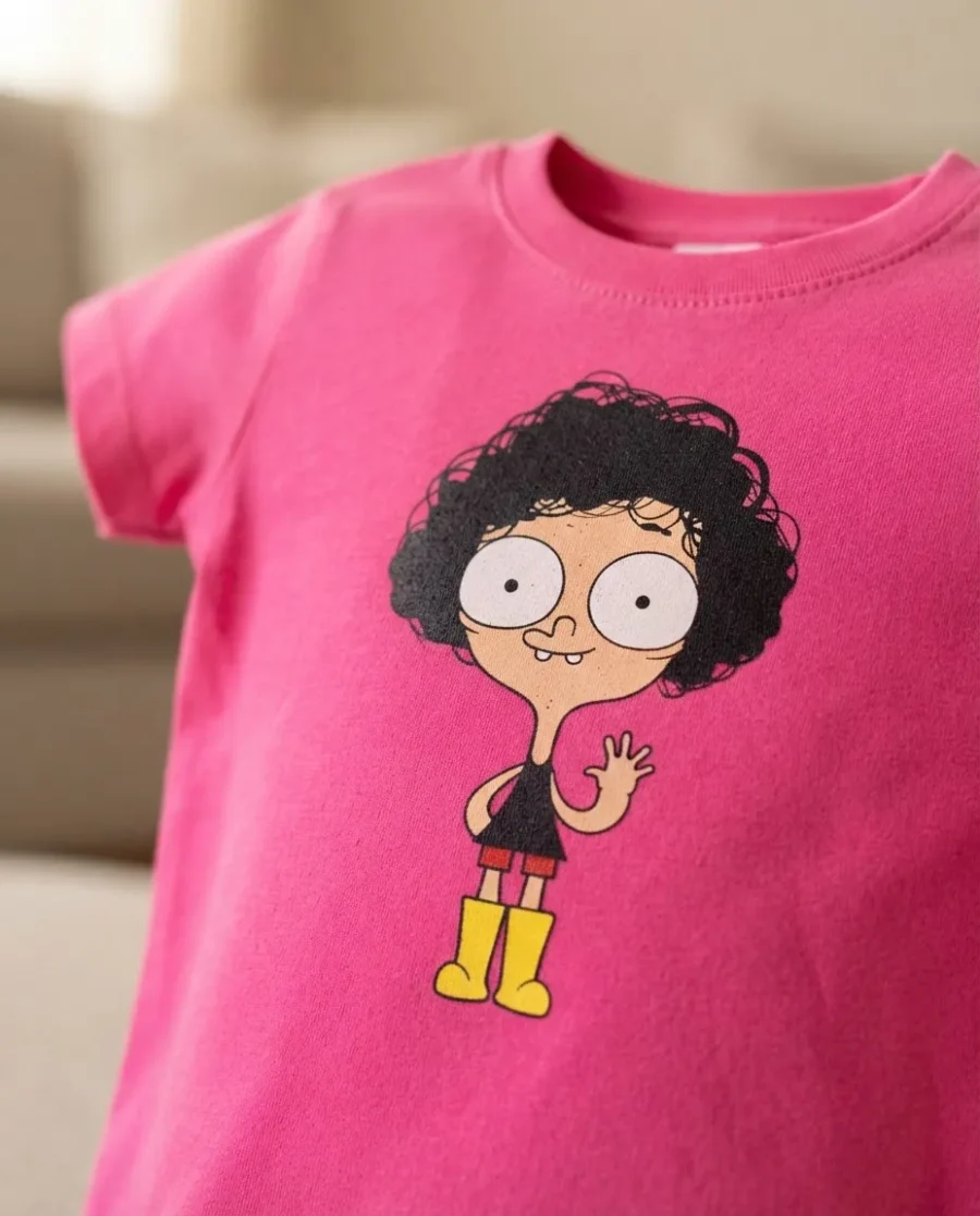 Camiseta Rosa Feminina Baby Look Irmão Do Jorel mlr