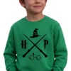 Moletom Verde Infantil Harry Potter Vermelho Estampado mlr