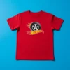 Camiseta Vermelha Infantil Hotwheels mlc