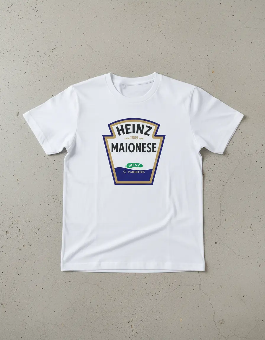 Camiseta Branca Maionese ( Infantil ) mlc