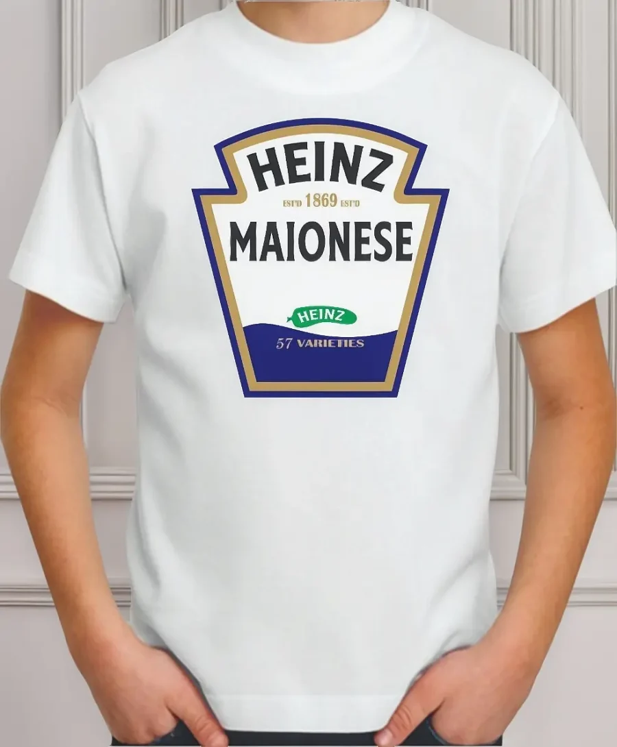 Camiseta Branca Maionese ( Infantil ) mlc
