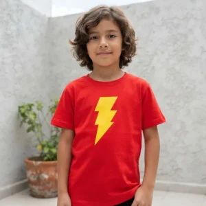 0-1 Camiseta Vermelha Shazam ( Infantil ) mlca