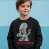 Moletom Flanelado Algodão Infantil Iron Maiden Silk Screen
