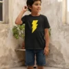 Camiseta Preta Shazam ( Infantil ) mlca