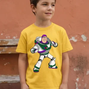 1 Camiseta Amarela Buzz Lightyear Infantil mlca