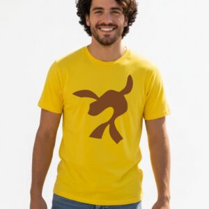 1 Camiseta Amarela Foca Luccas Neto (adulto) mlca
