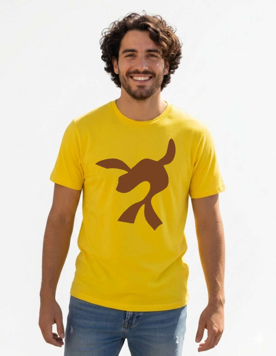 Camiseta Amarela Foca Luccas Neto (adulto) mlca