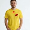 Camiseta Amarela Adulto Manga Curta Robin Tradicional mlca