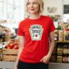 Camiseta Ketchup  Heinz Feminina ( Baby Look ) Premium