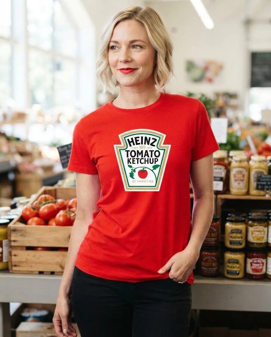 Camiseta Ketchup  Heinz Feminina ( Baby Look ) Premium