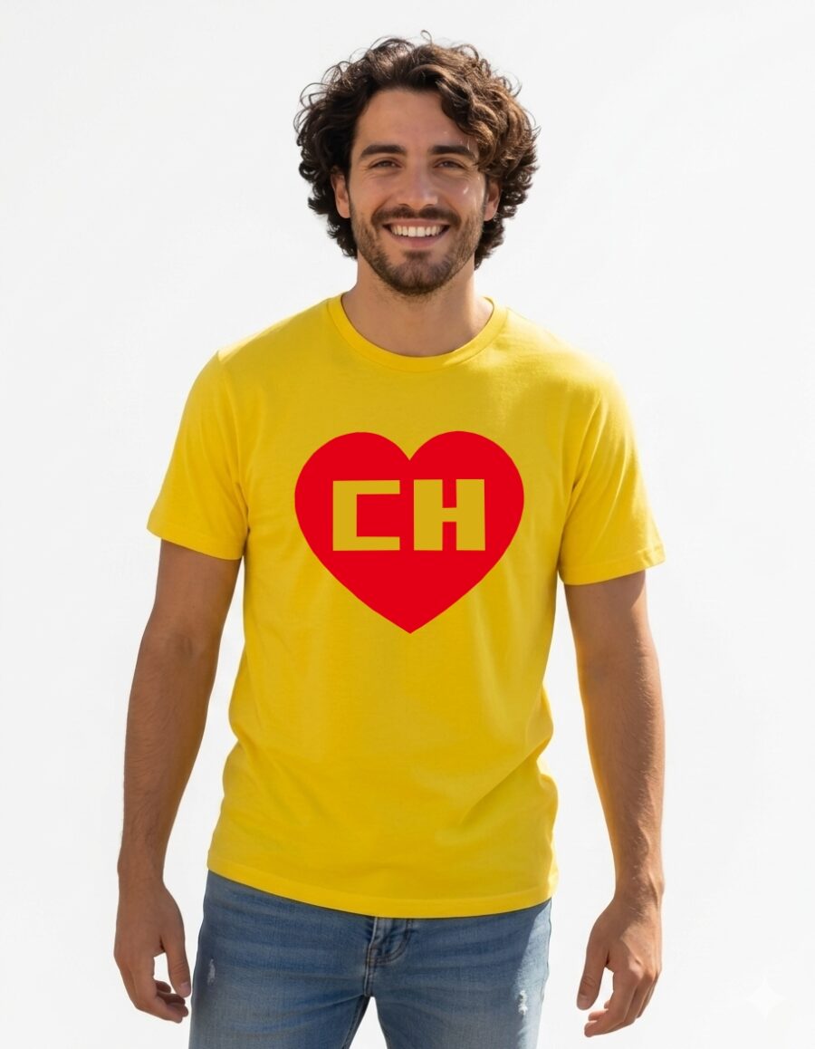 1 Camiseta Chapolin Colorado Adulto Unissex ( Amarela )