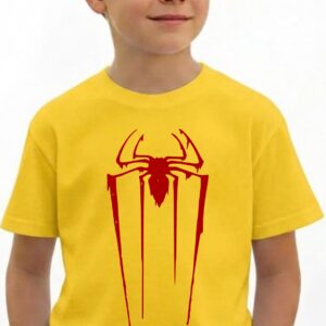 1 Camiseta Amarela Spiderman Homem Aranha ( Infantil ) mlca