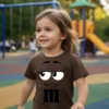 Camiseta Marrom Ss Infantil M&m Mod 3 mlr