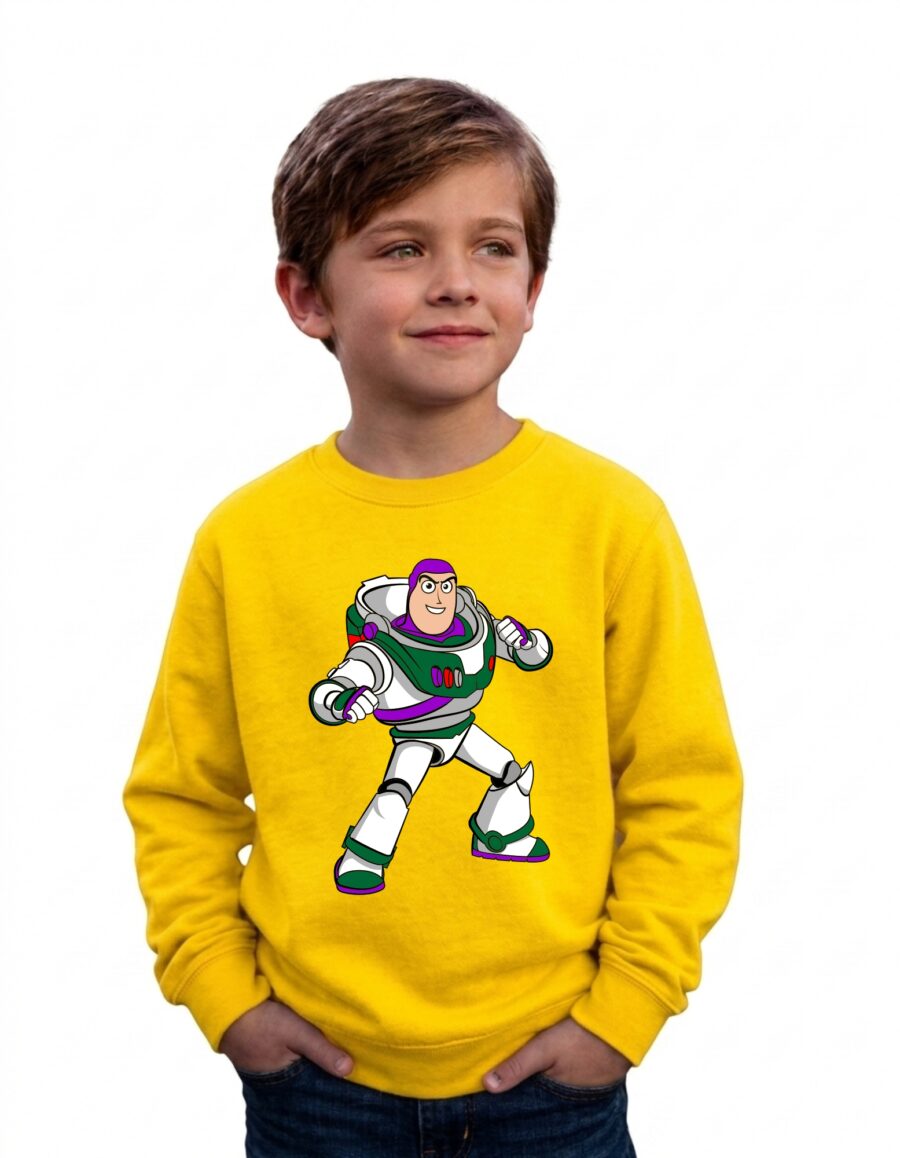 Moletom Buzz Lightyear Toy Story Infantil ( Amarelo )