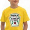 1 Camiseta Amarela Manga Curta Infantil Ketchup mlr