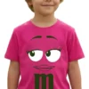 Camiseta Rosa Ss Infantil M&m Mod 3 mlca