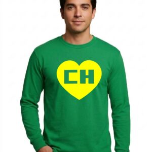 Camiseta Manga Longa Adulto Unissex Chapolin ( Verde )