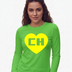10_chapolin Camiseta Chapolin Colorado Baby Look Manga Longa ( Verde )