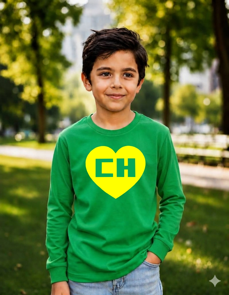 10_chapolin Camiseta Chapolin Colorado Infantil Manga Longa ( Verde )