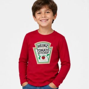 11-1 Camiseta Manga Longa Infantil Ketchup Heinz mlc