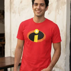 11 Camiseta Vermelha Manga Curta Adulto Unissex Os Incríveis mlc