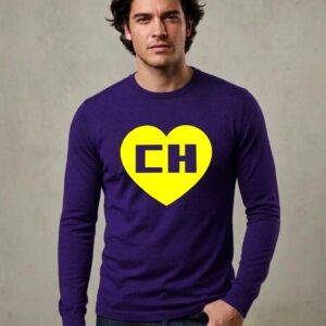 Camiseta Manga Longa Adulto Unissex Chapolin Colorado ( Roxa )