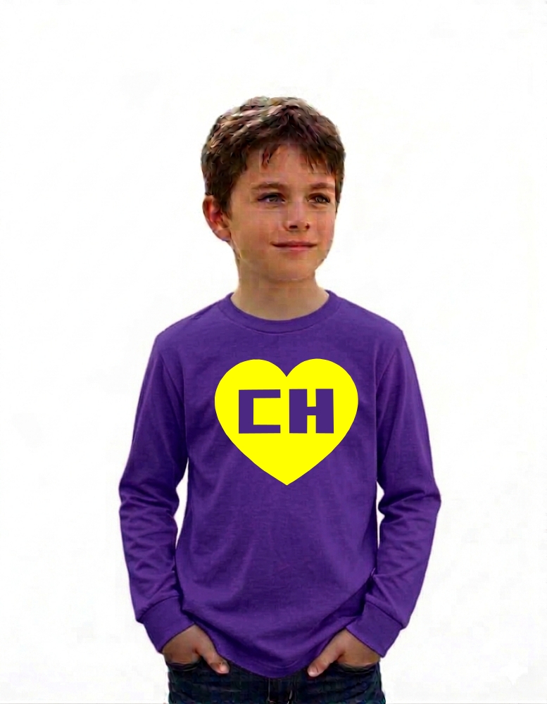 12_chapolin Camiseta Chapolin Colorado Infantil Manga Longa ( Roxa )