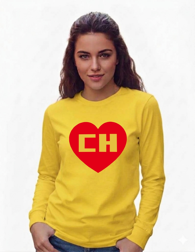 Camiseta Chapolin Colorado Baby Look Manga Longa ( Amarela )