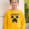 1_minecraft Moletom Minecraft Algodão Flanelado Infantil ( Amarelo )