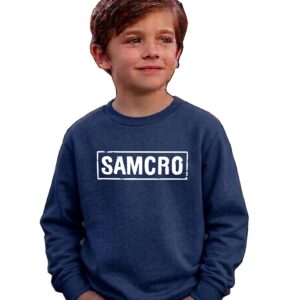 2-1 Moletom Azul Flanelado Preto Infantil Sons Of Anarchy Samcro mlr