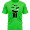 Camiseta Verde M&m's Baby Look Piscando Divertida