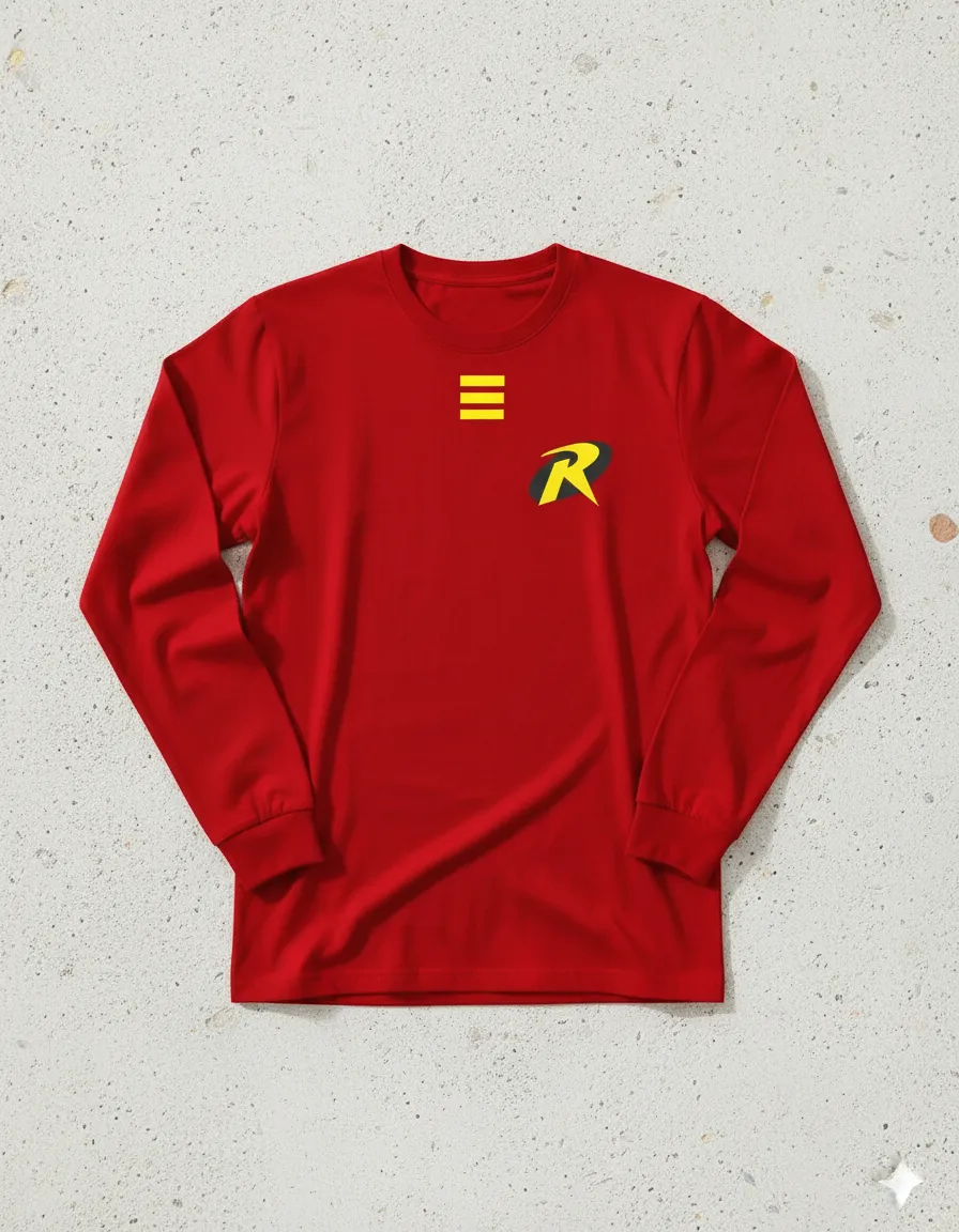 Camiseta Robin DC Comix Manga Longa Adulto