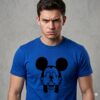 Camiseta Azul Mickey ( Adulto Tradicional ) mlca