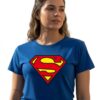 Camiseta Baby Look Feminina Super Homem mlr