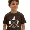 Camiseta Marrom Harry Potter Infantil Unissex T-shirt
