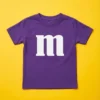 Camiseta Roxa Unissex Infantil M&m M