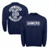 2-2 Moletom Azul Flanelado Preto Infantil Sons Of Anarchy Samcro mlr