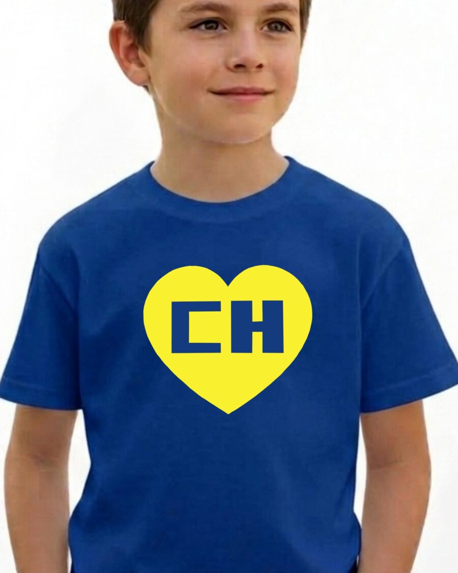 Camiseta Chapolin Colorado Infantil ( Azul )