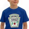 Camiseta Azul Manga Curta Infantil Ketchup mlr