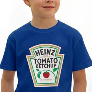 2 Camiseta Azul Manga Curta Infantil Ketchup mlr