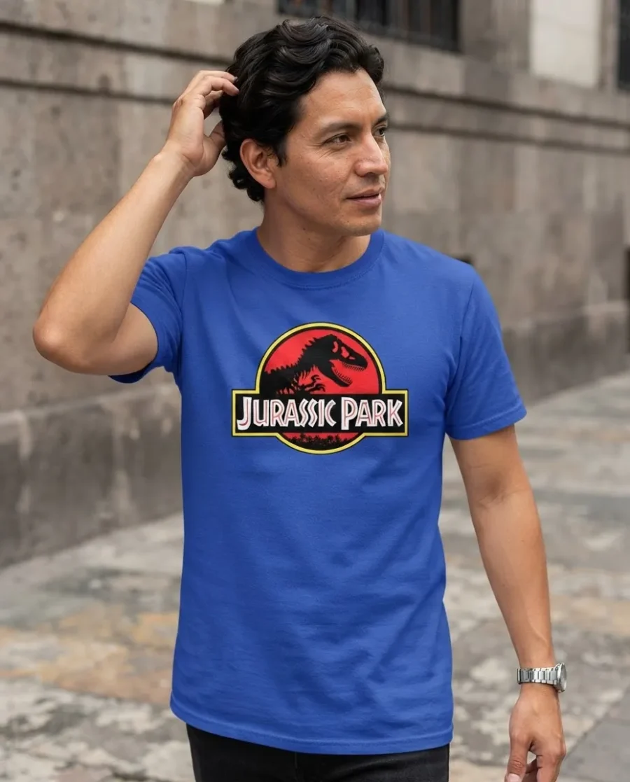 Camiseta Jurassic Park Cores Adulto Unissex T-shirt