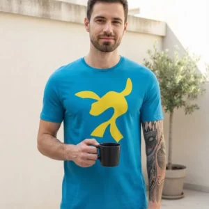 2 Camiseta Azul Foca Luccas Neto (adulto) mlca