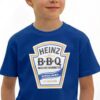Camiseta Azul Ss Infantil Molho Barbecue Heinz mlca