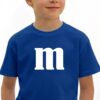 Camiseta Azul Infantil M&m MM mlc