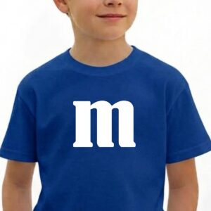 2 Camiseta Azul Infantil M&m MM mlc