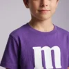 Camiseta Roxa Unissex Infantil M&m M